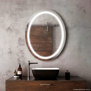 Kalia 30x38 Inch LED Vanity Mirror with Hollywood Lighting Effect