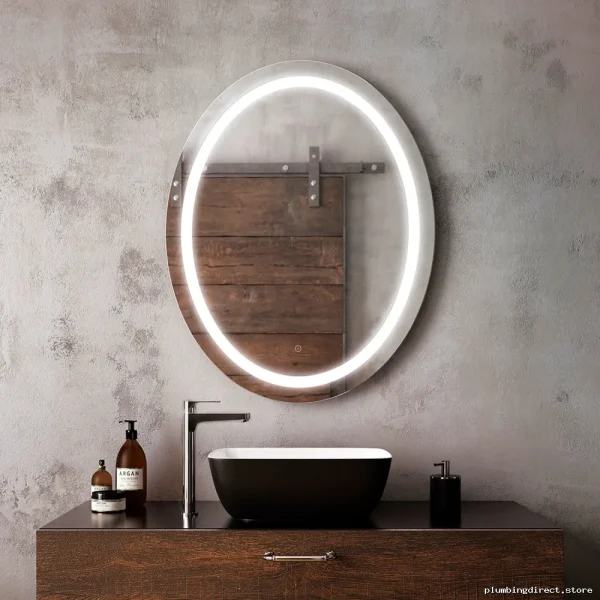 Kalia 30x38 Inch LED Vanity Mirror with Hollywood Lighting Effect