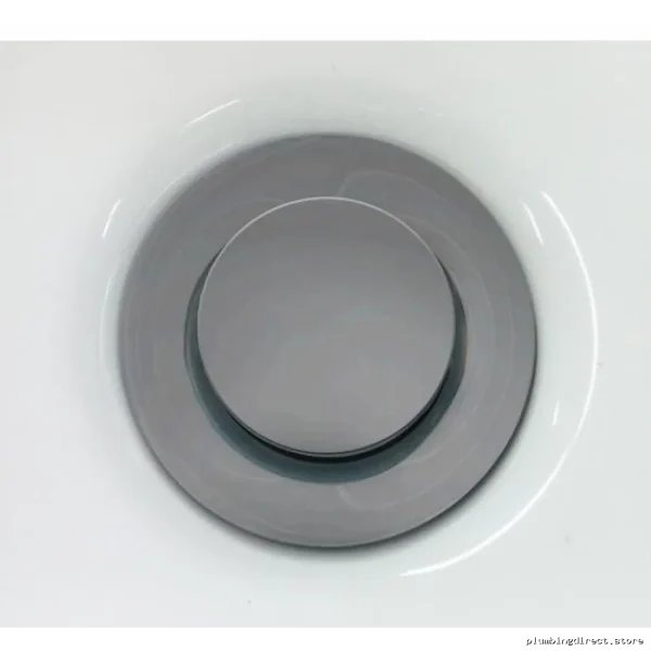 Chrome Bathroom Sink Push Drain with Overflow | Easy Install Kalia AC1327-110