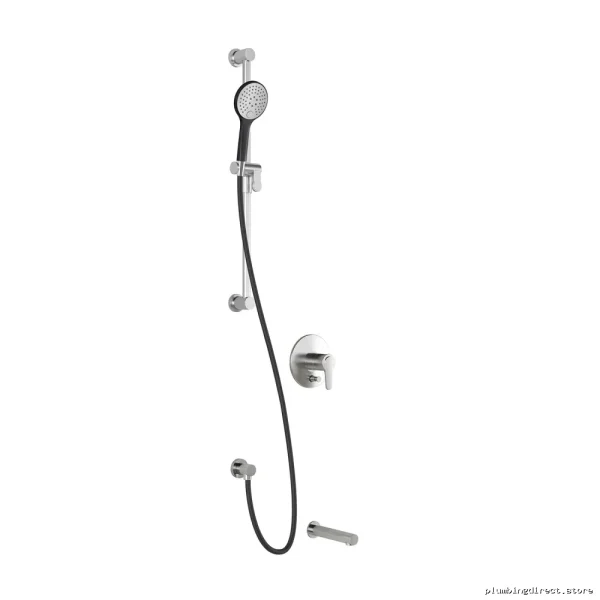 Kalia Black Chrome PB2 Pressure Balance Tub Shower System BF1343-150