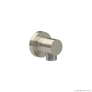 Brushed Nickel Round Wall Outlet - Modern Design by Kalia