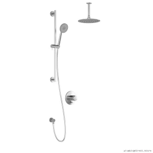 Kalia Chrome PB4 Pressure Balance Shower System Ceiling Mount No Valve BF1492-110-001