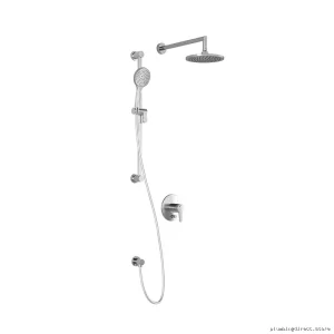 Kalia Chrome Pressure Balance Shower System with Adjustable Wall Arm