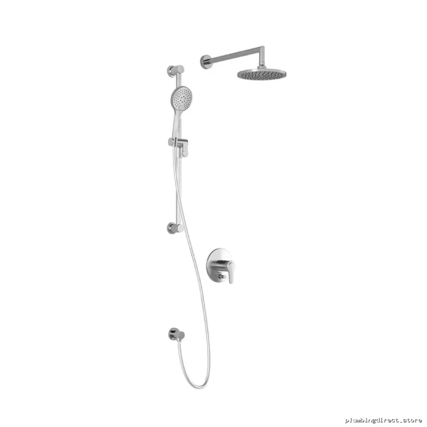 Kalia Chrome Pressure Balance Shower System with Adjustable Wall Arm