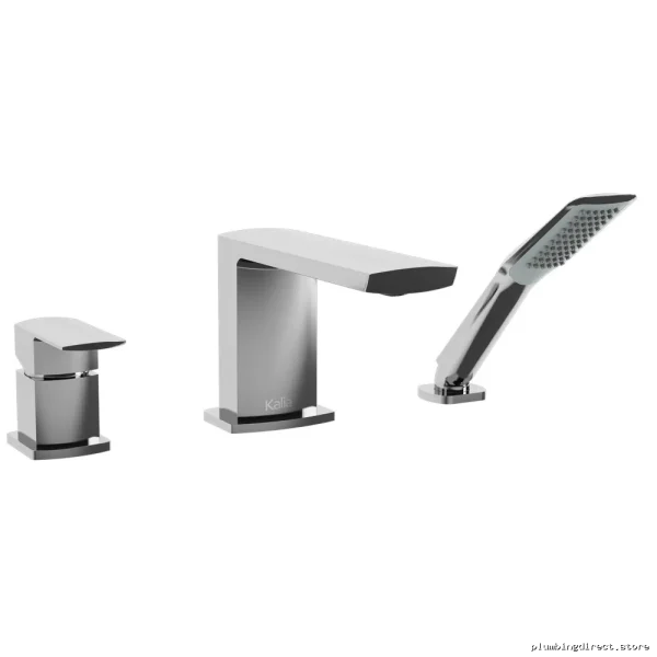 Kalia Chrome Roman Tub Faucet Set with Hand Shower - 3 Piece BF1292-110