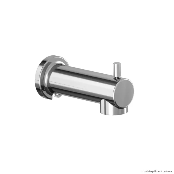 Chrome Round Tub Faucet Spout with Diverter - Slip Fit Design | Kalia 106540-110
