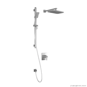 Kalia Chrome Thermostatic Shower System with Wall Arm - TCD1 Premia Trim