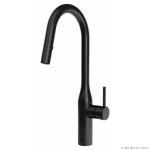 Kalia KF1691-160 Black Kitchen Faucet with Easy-Pull Spray Head