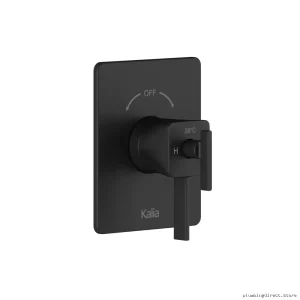 Kalia Matte Black Thermostatic Shower Valve with 2-Way Diverter