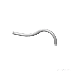 Kalia Rustik 16-Inch Chrome Wall Mount Shower Arm - Stylish Bathroom Upgrade