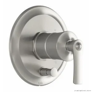 Kalia Rustik Nickel Pressure Balance Shower Valve with Diverter Trim