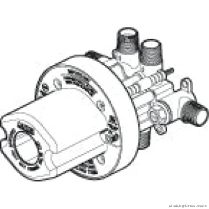 Thermostatic Half-Inch Coaxial Diverter Valve with ABS Protection Kalia