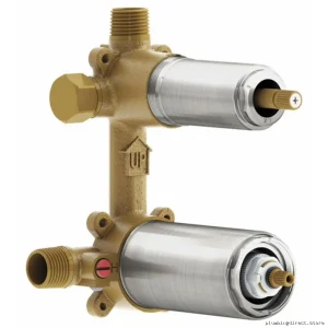 Kalia 2-Way Thermostatic Mixing Valve with Diverter - Pure Nickel 103996-125