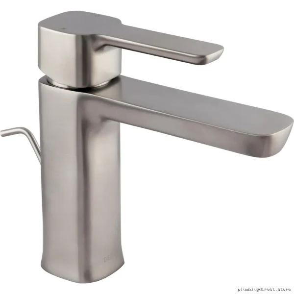 Kami 581LF-SS Delta Single-Hole Bathroom Faucet - Modern Stainless Steel Design