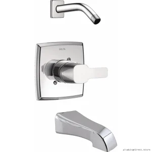 Kami Chrome Tub & Shower Trim with Reduced Shower Head - T14481-LHD Delta