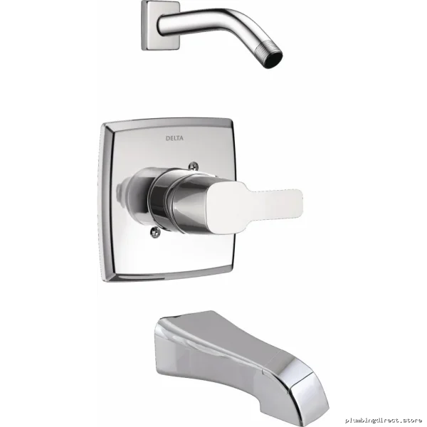 Kami Chrome Tub & Shower Trim with Reduced Shower Head - T14481-LHD Delta