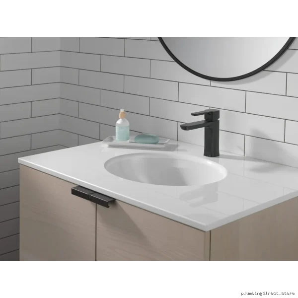 Kami Low Flow Single Hole Bathroom Faucet - Project Kit - Matte Black 581LF-BLGPM-PP - Image 2