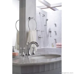 Kensington Round Handles with Swarovski Crystal (Pair) - Chrome/Crystal Luxurious Pair