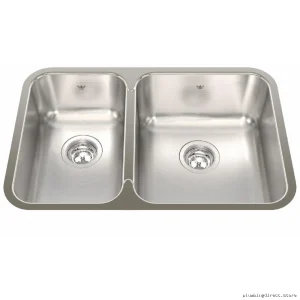 Kindred Stainless Steel 1.5-Bowl Undermount Sink 26-7/8" - Durable & Stylish