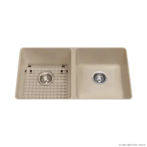 Kindred Champagne Granite Undermount Kitchen Sink Dual Bowl KGD1U-8CH