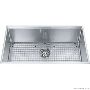 Spacious Single Bowl Stainless Steel Drop-In Sink with Removable Bottom Grid - Kindred KCS33-10-10A