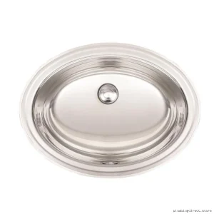 Kindred Stainless Steel Oval Drop-In Bathroom Sink KSOV1418-7
