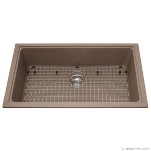 Mythos 1 Bowl Undermount Granite Countertop Sink - Oyster KGS1U/8OS Kindred