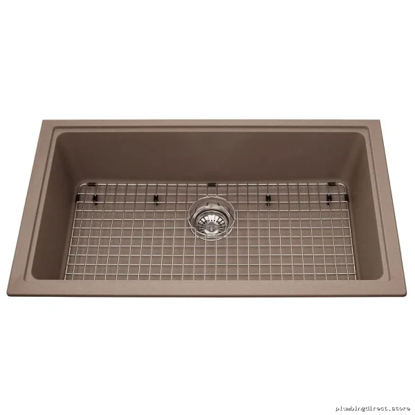 Mythos 1 Bowl Undermount Granite Countertop Sink - Oyster KGS1U/8OS Kindred