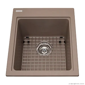 Kindred Oyster Granite Kitchen Sink - Single Bowl Drop-In Design KGSL2017/8OS