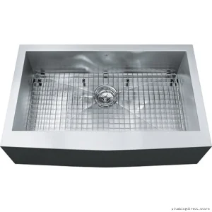Single Bowl Apron Front Farmhouse Sink - Stainless Steel Kitchen Sink QSFS31B by Kindred