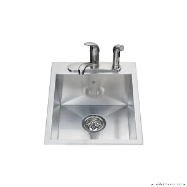 Kindred 3-Hole Stainless Steel Kitchen Sink with Single Bowl QSLF2016-8-3