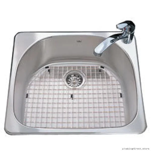 Kindred Stainless Steel Drop-In Sink | Single Bowl Design w/ Bottom Drain Grid & Easy Install | Model CSX2