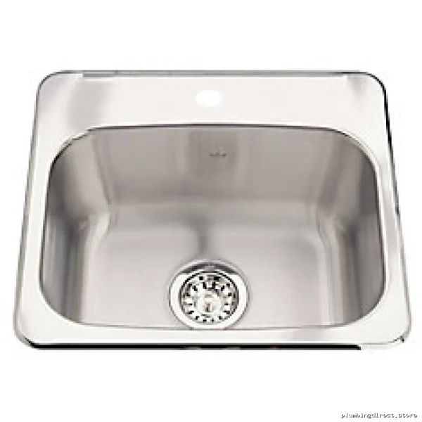 Kindred Stainless Steel 1-Bowl Drop-In Kitchen Sink with Bottom Grid CSLA2020/8S/1