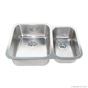 Kindred 1.5 Bowl Stainless Steel Undermount Kitchen Sink QCMU2029R-8