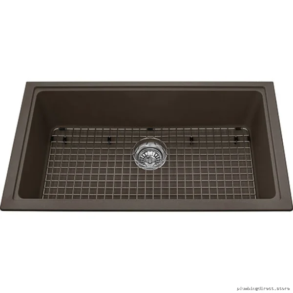 Kindred Storm Granite Undermount Kitchen Sink - Single Bowl KGS1U-8SM