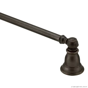 Kingsley 24 Oil Rubbed Bronze Towel Bar - Moen Compatible Model YB5424ORB