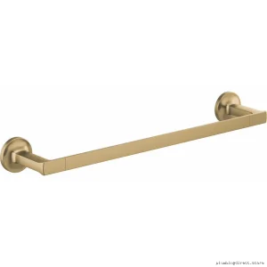 Kintsu 18 Inch Towel Bar with Luxe Gold Finish Space Saving Bathroom Hanging Hardware