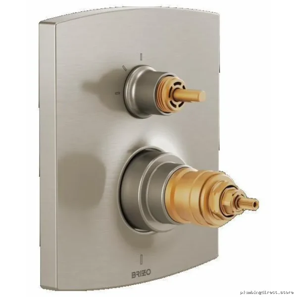 Kintsu TempAssure Thermostat-Controlled Shower Valve | Single Handle & Built-In Diverters in Luxe Nickel - Image 2