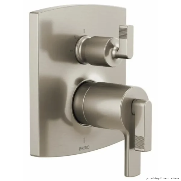 Kintsu TempAssure Thermostat-Controlled Shower Valve | Single Handle & Built-In Diverters in Luxe Nickel - Image 3