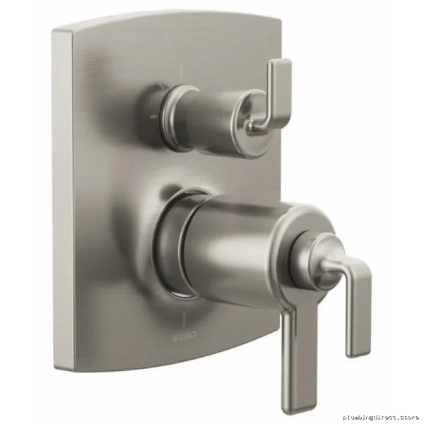 Kintsu TempAssure Thermostat-Controlled Shower Valve | Single Handle & Built-In Diverters in Luxe Nickel