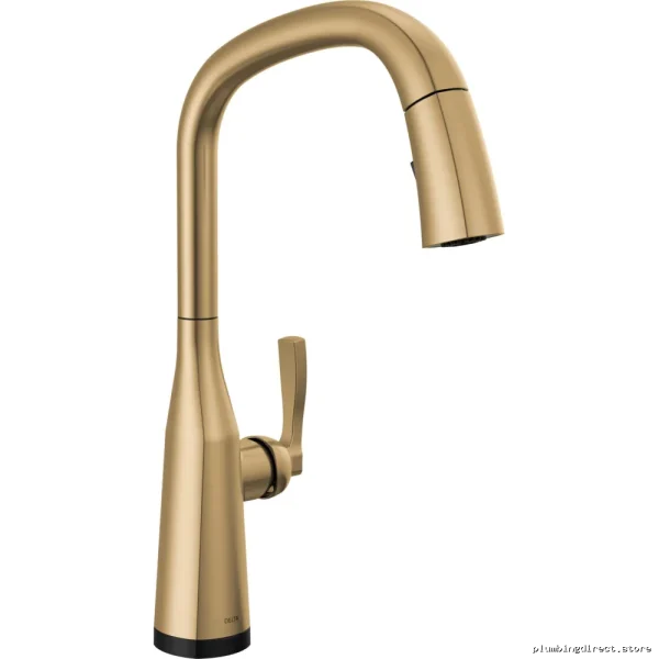 Kitchen Faucet with Touch Control & Pulldown Spray - Stryke Touch Lumicoat Champagne Bronze 9176T-DST - Image 2