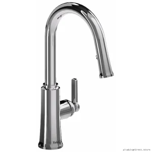 Kitchen Faucet with Pulldown Spray & C-Spout Chrome TTRD101C RIOBEL