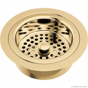 Kitchen Sink Flange & Strainer by Brilliance - 69052-PG Brizo Polished Gold