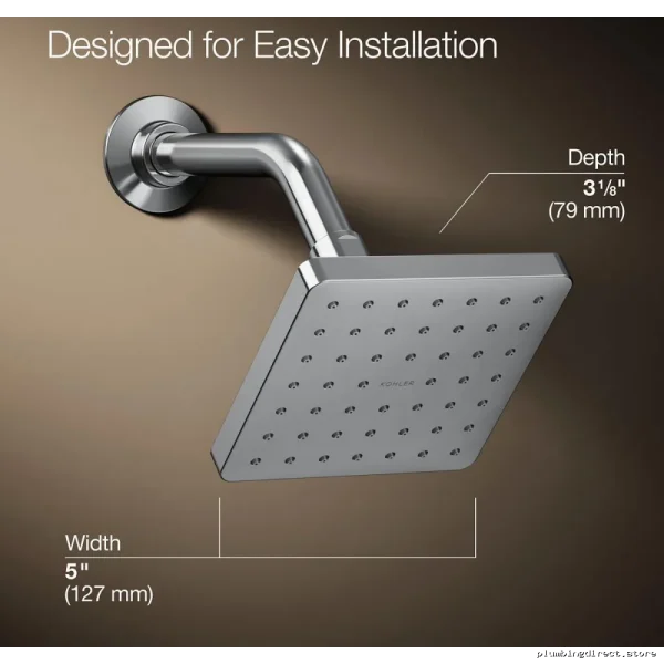 Kohler 24805-G-CP 1.75 gpm Polished Chrome Shower Head - Efficient Water Flow - Image 5