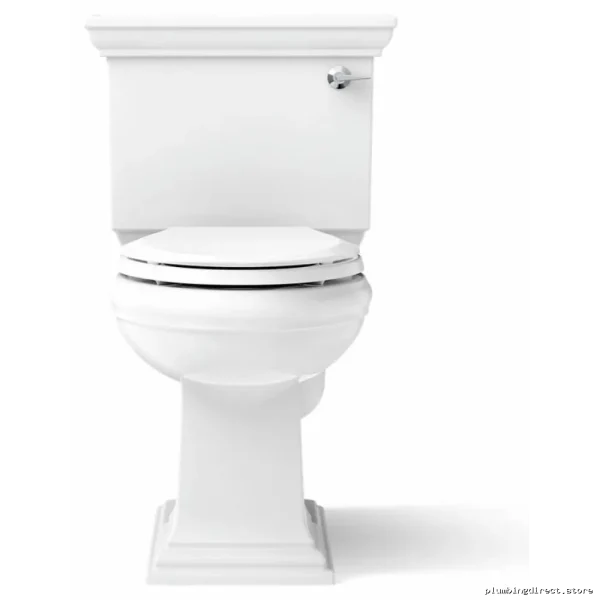 Kohler 2-Piece Elongated Toilet 1.28 GPF White Water Efficient 3817-RA-0 - Image 4