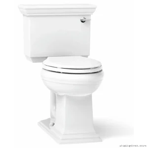 Kohler 2-Piece Elongated Toilet 1.28 GPF White Water Efficient 3817-RA-0