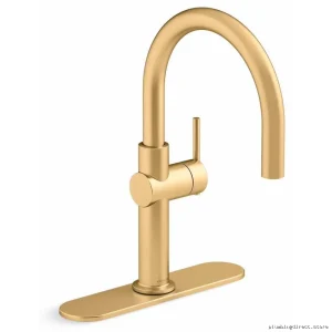 Kohler 22975-2MB Modern Bar Faucet - Brushed Brass Finish with Sleek Design