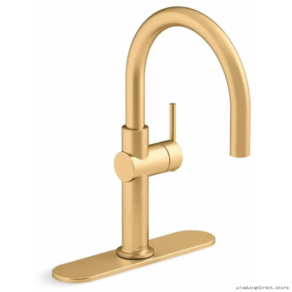 Kohler 22975-2MB Modern Bar Faucet - Brushed Brass Finish with Sleek Design