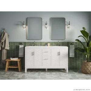 Kohler Modern Rectangular Decorative Mirror - 22 x 34 Polished Chrome Finish