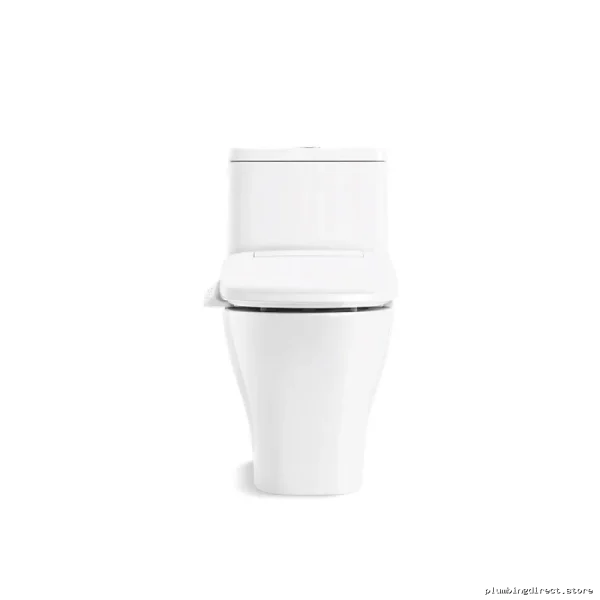 Kohler 23188-HC-0 White Comfort Height Toilet - Compact Elongated Dual Flush Skirted Hidden Cord Design